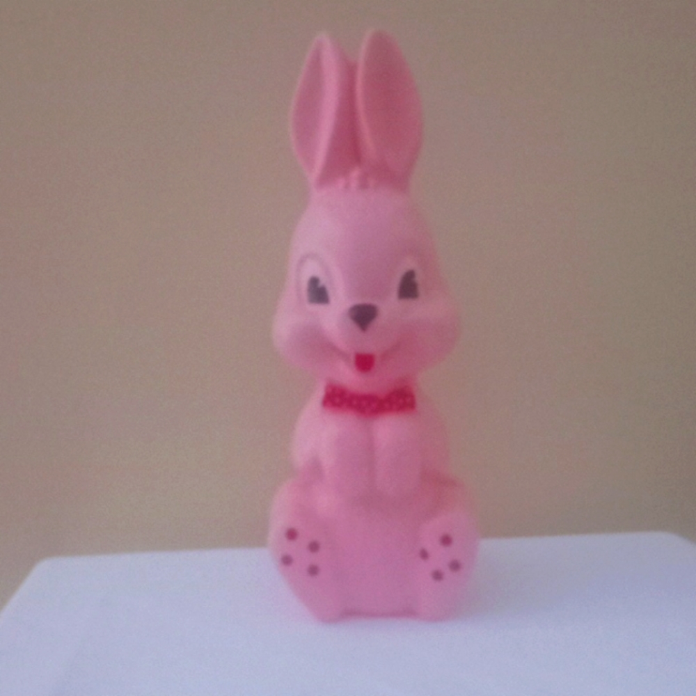 Vintage Pink Bunny Bank